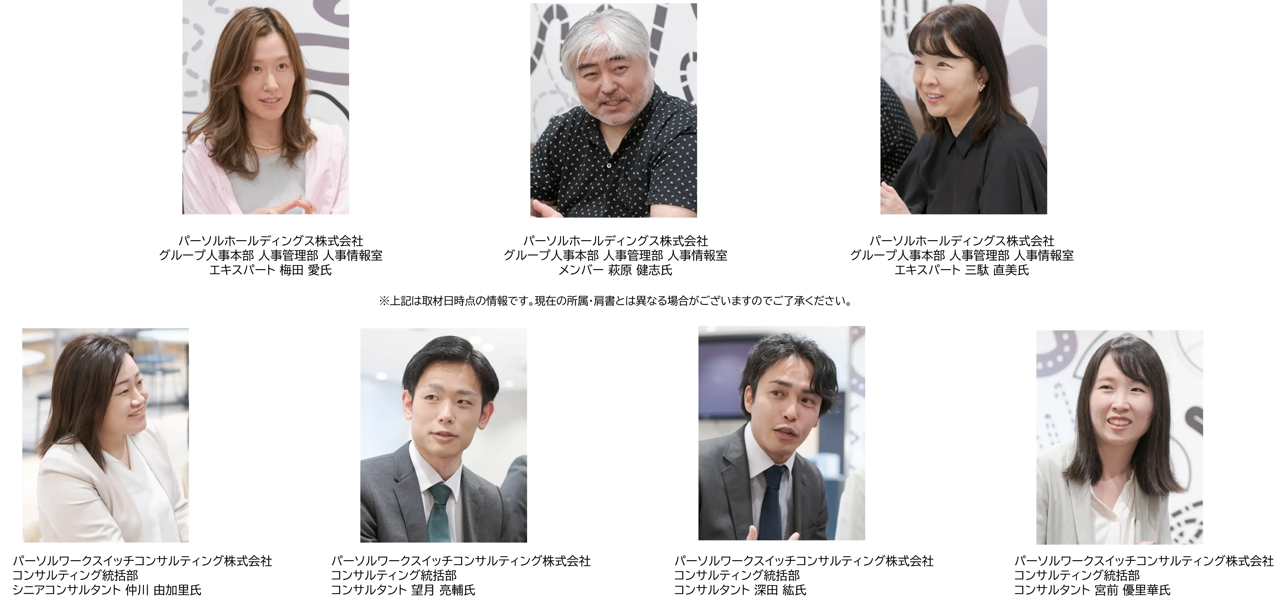 インタビュー対象者