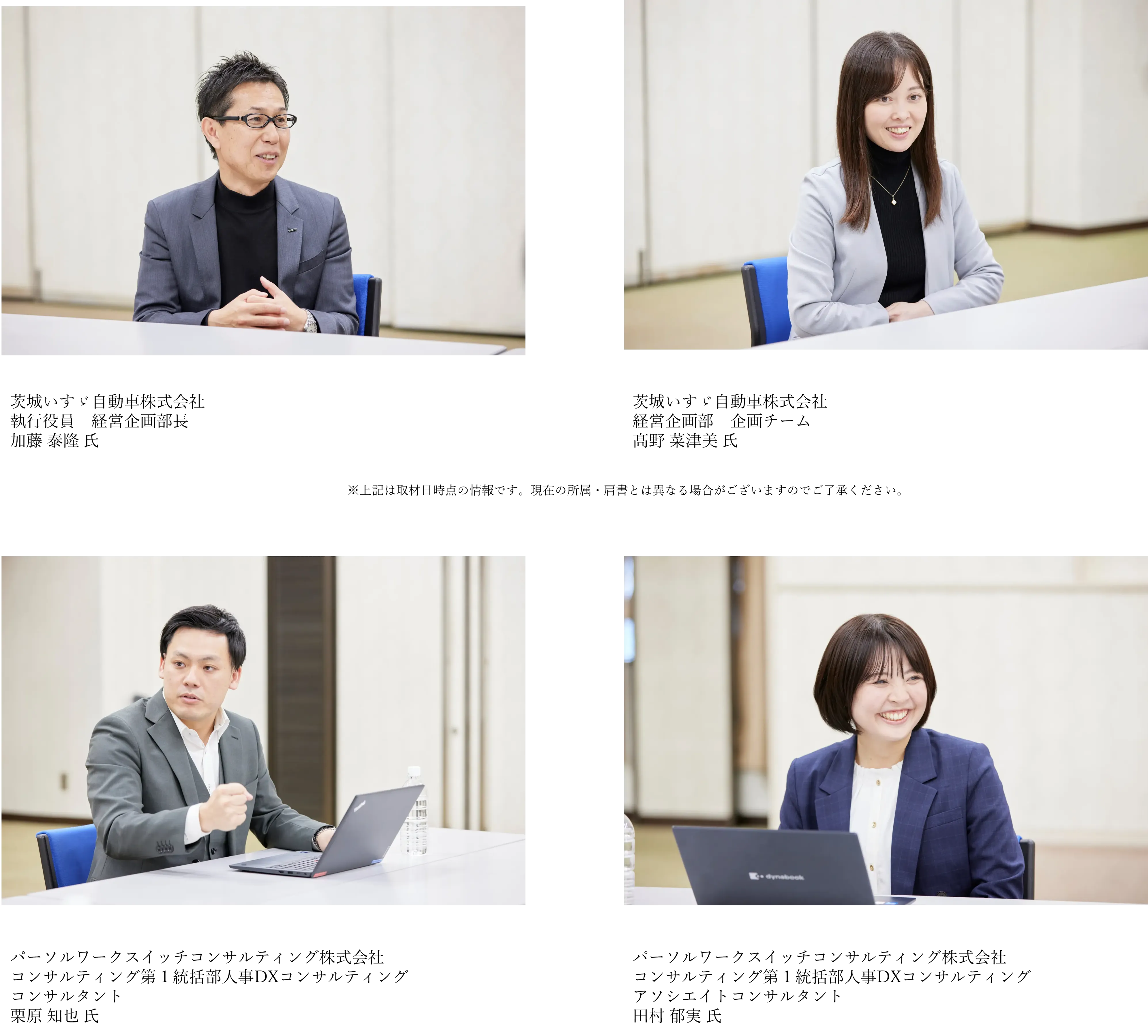 インタビュー対象者